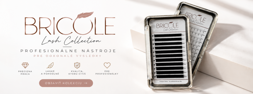 Banner Bricole luxusné mihalnice pre lash artistky